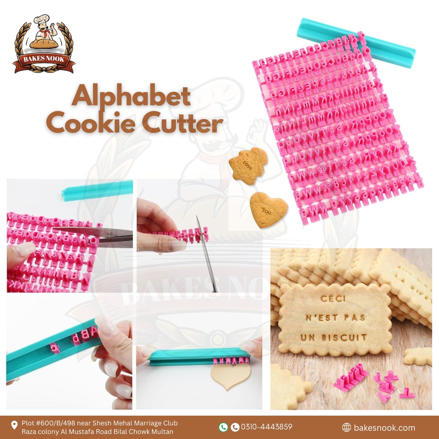 Alphabet Cookie Cutter by BakesNook