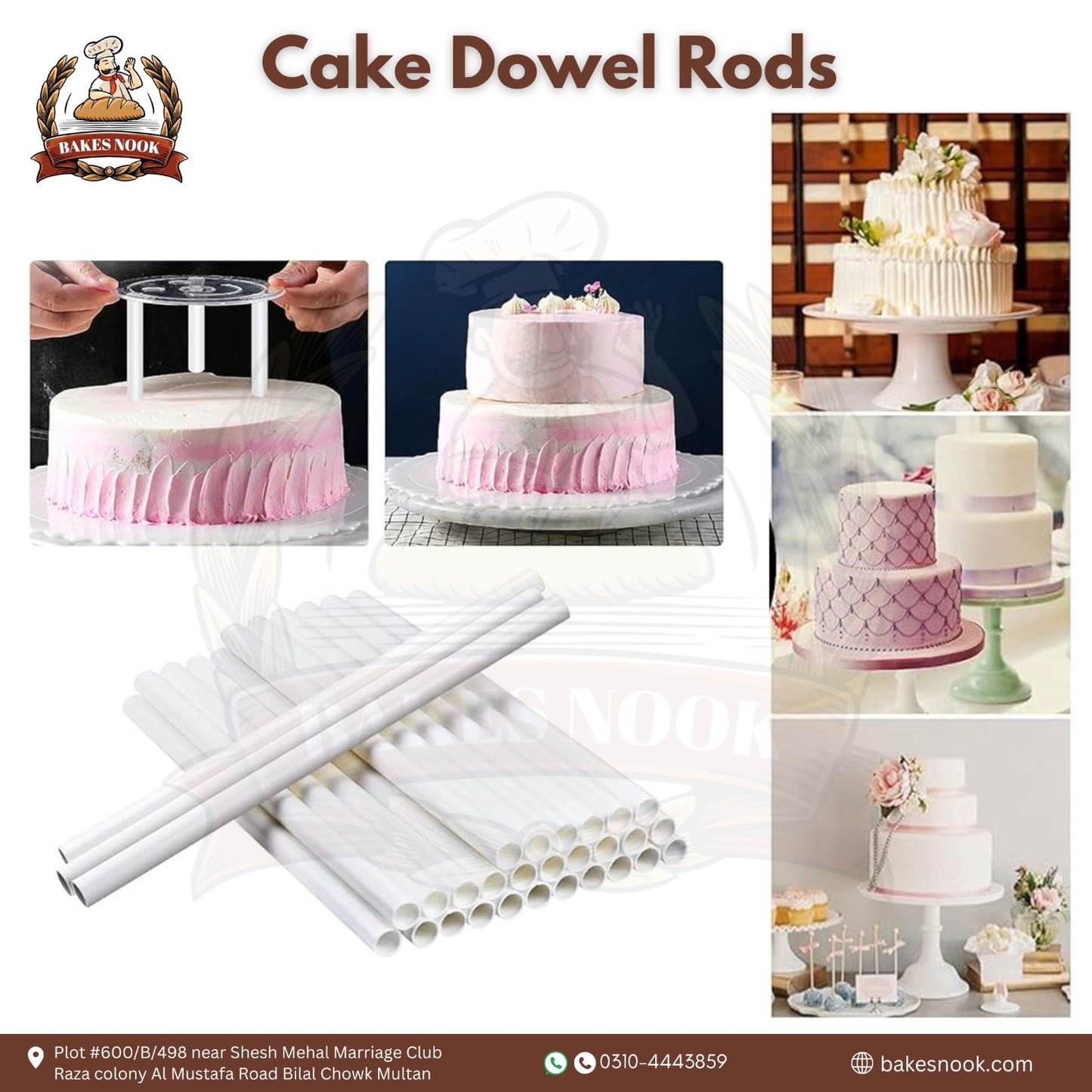 Cake Dowel Rods by BakesNook