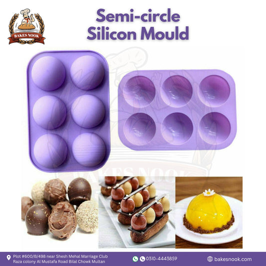 Semi-Circle Silicone Mould by BakesNook