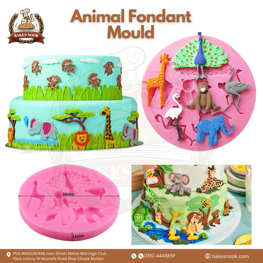Animal Silicone Mould by BakesNook