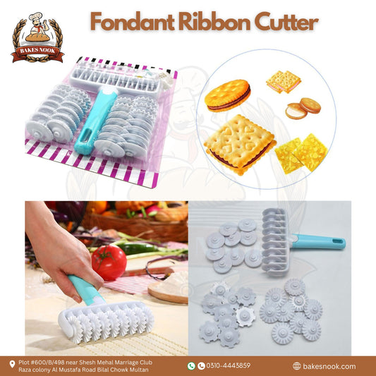 Fondant Ribbon Cutter by BakesNook