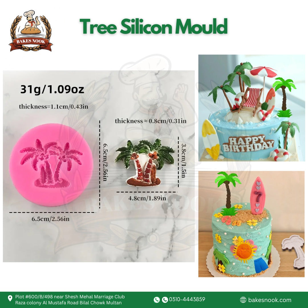 Tree Silicone Mould by BakesNook