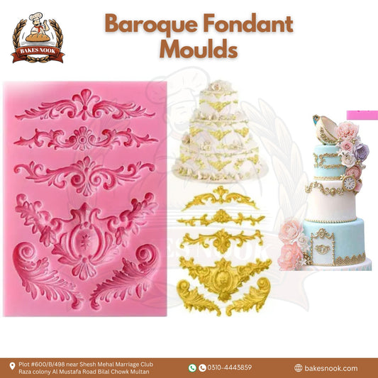 Baroque Fondant Mould by BakesNook