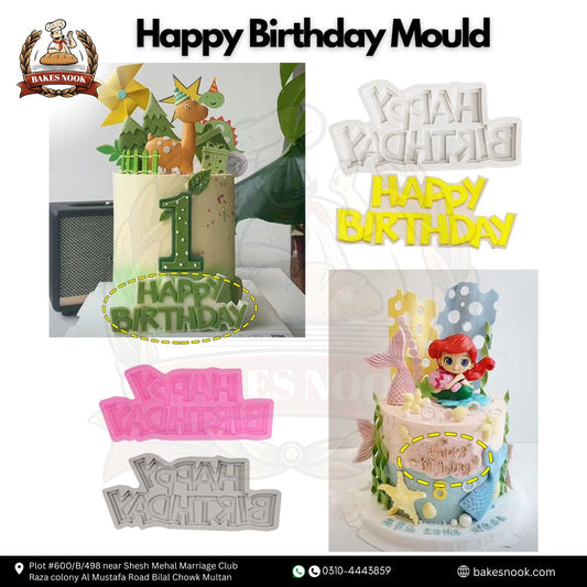 Happy Birthday Moulds by BakesNook