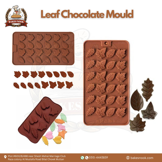 Leaf Chocolate Mould by BakesNook