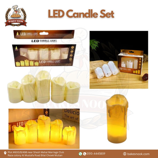 LED Candle Set by BakesNook