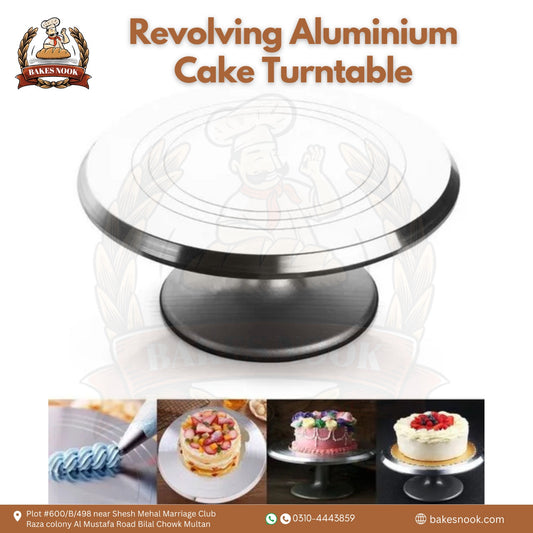 Aluminum Revolving Cake Turntable by BakesNook