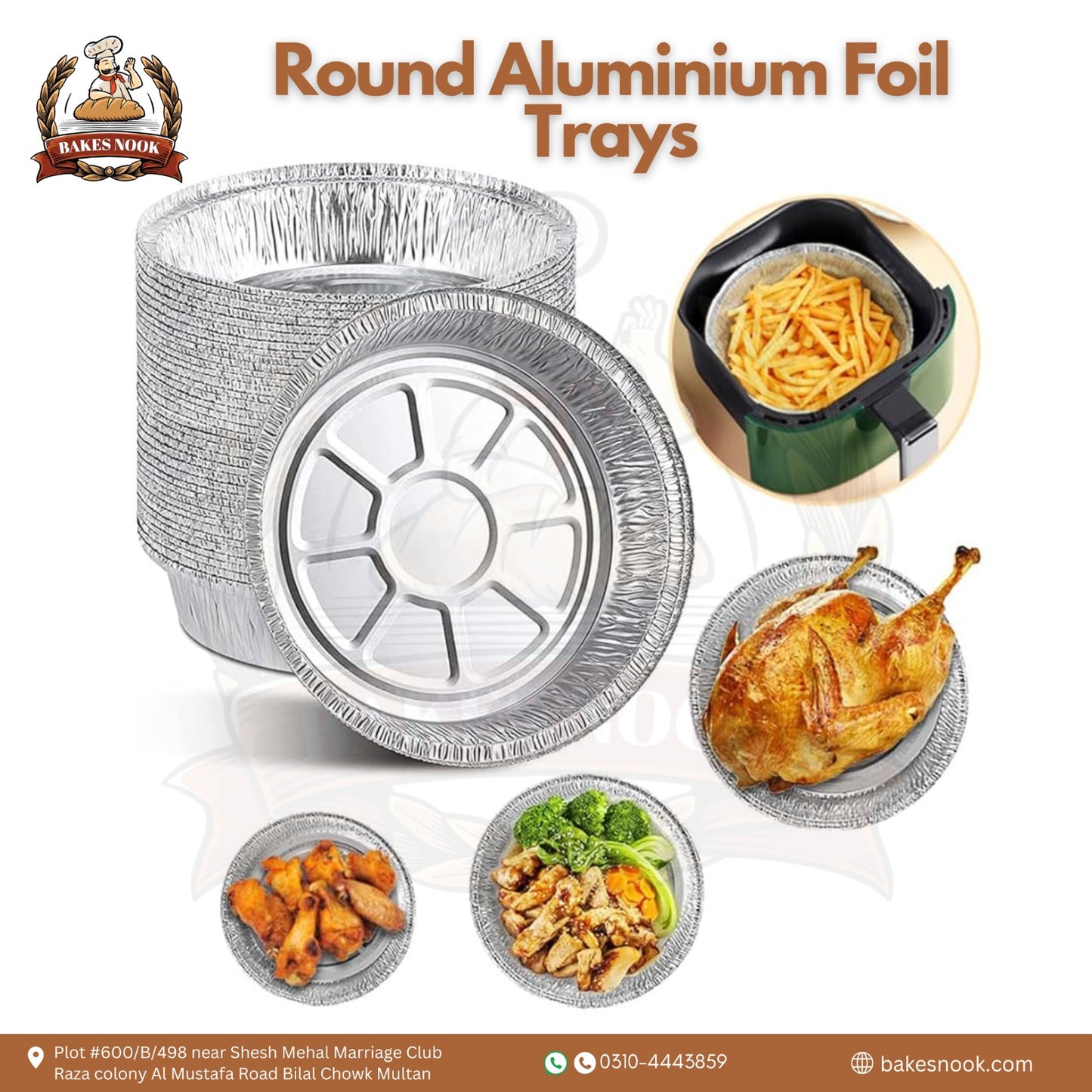 Round Aluminium Foil Tray by BakesNook