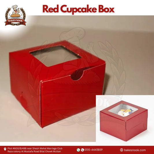 Red Cupcake Box by BakesNook
