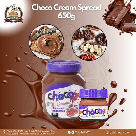 Choco Cream Spread by BakesNook (650g)