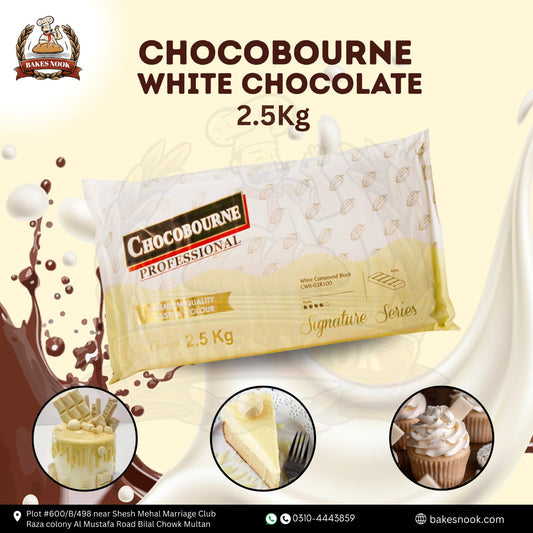 ChocoBourné White Chocolate by BakesNook (2.5kg)