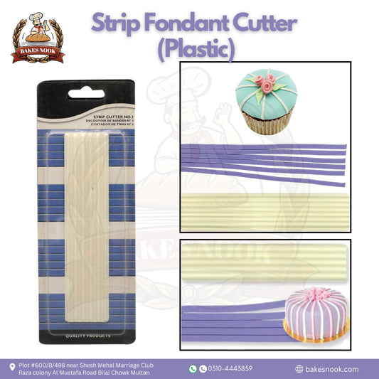 Strip Fondant Cutter (Plastic) by BakesNook