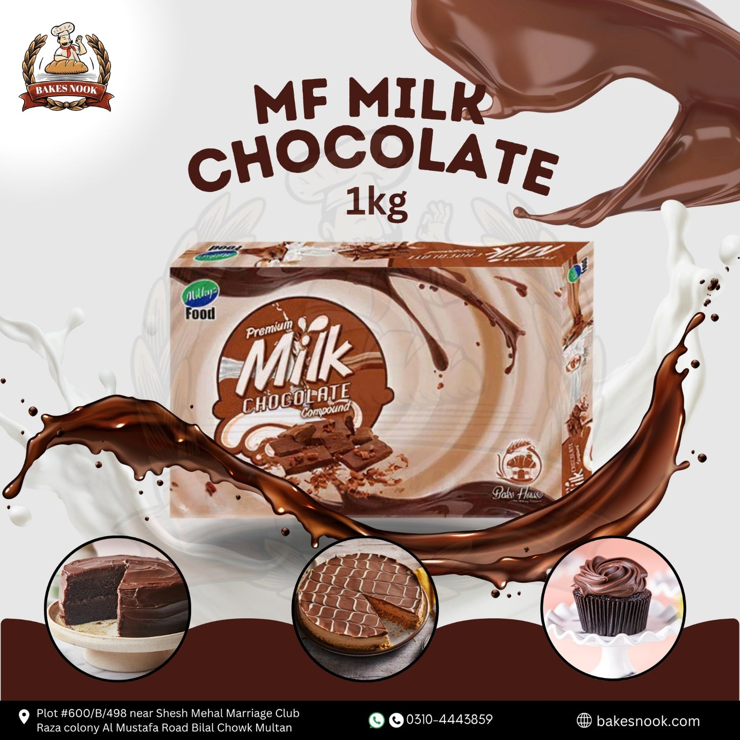 MF Milk Chocolate by BakesNook (1kg)