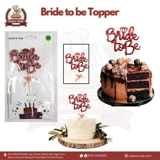 Bride to Be Topper by BakesNook