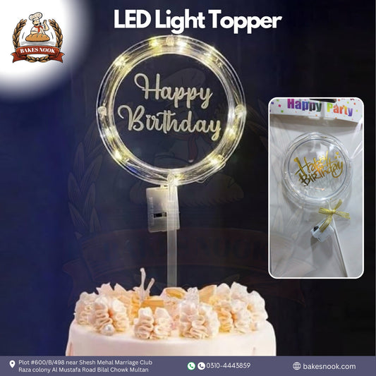 LED Light Cake Topper by BakesNook