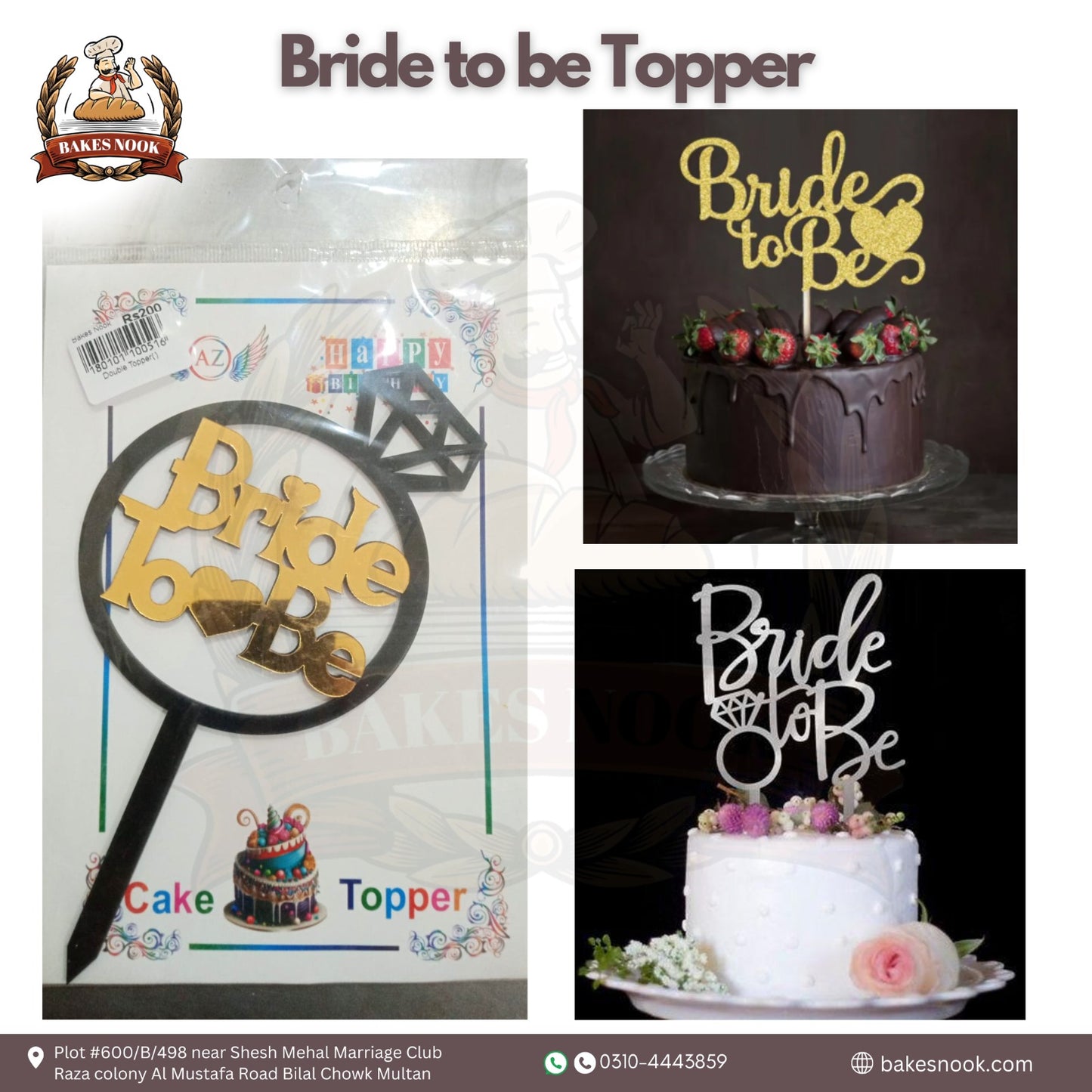 Bride to Be Topper by BakesNook