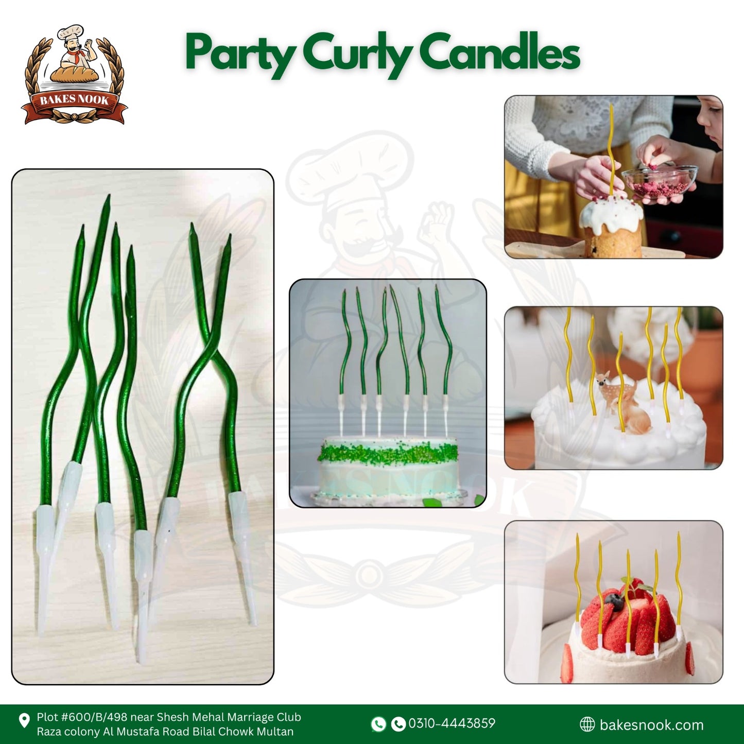 Party Curly Candle by BakesNook