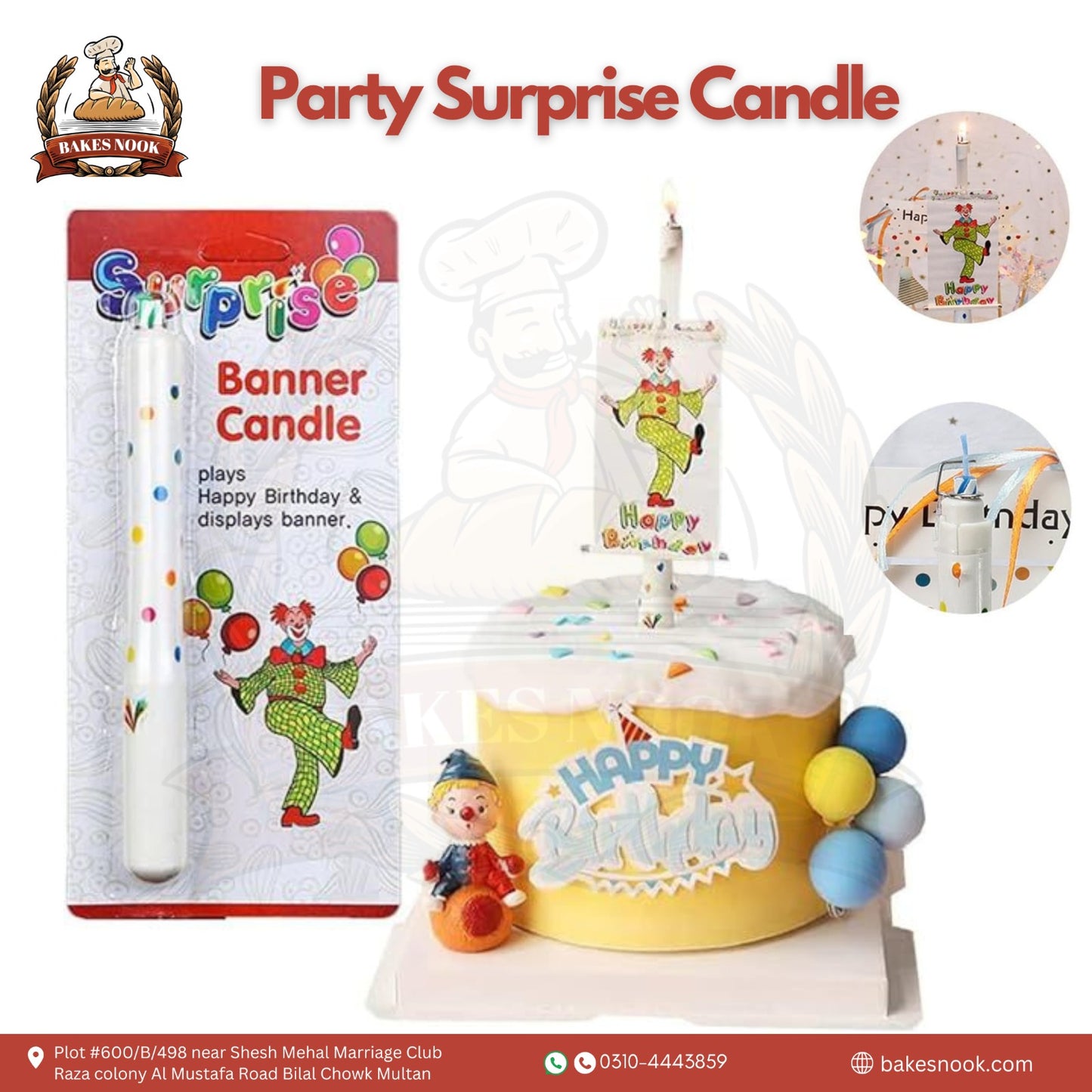 Party Surprise Candle by BakesNook