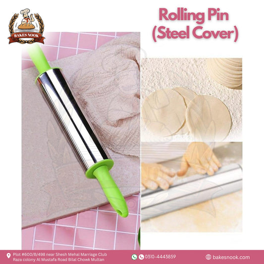 Rolling Pin with Steel Cover by BakesNook