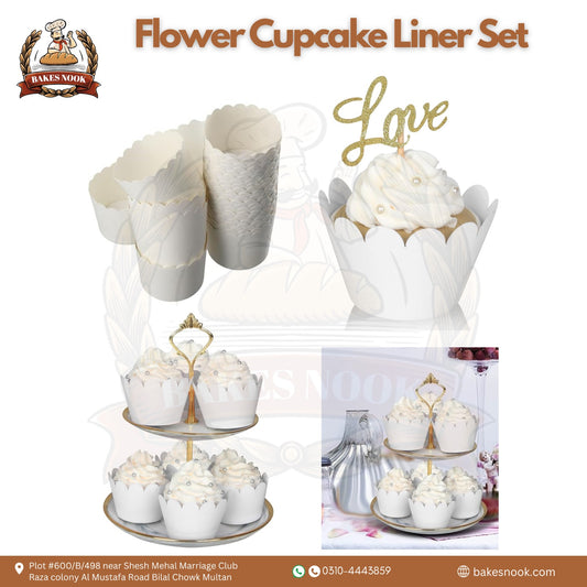 Flower Cupcake Liner Set by BakesNook