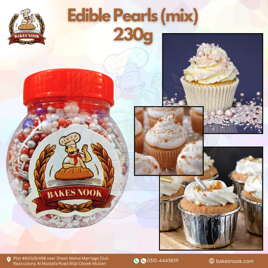Edible Pearls by BakesNook (230g Mix)
