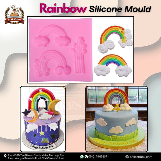 Silicone Rainbow Mould by BakesNook