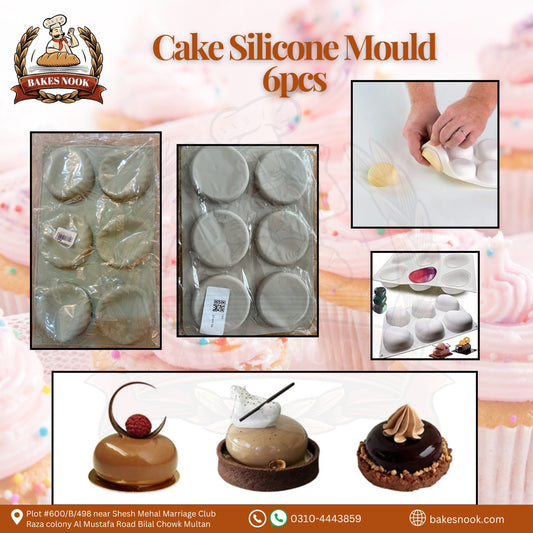 Silicone Cake Mould by BakesNook (6 pcs)