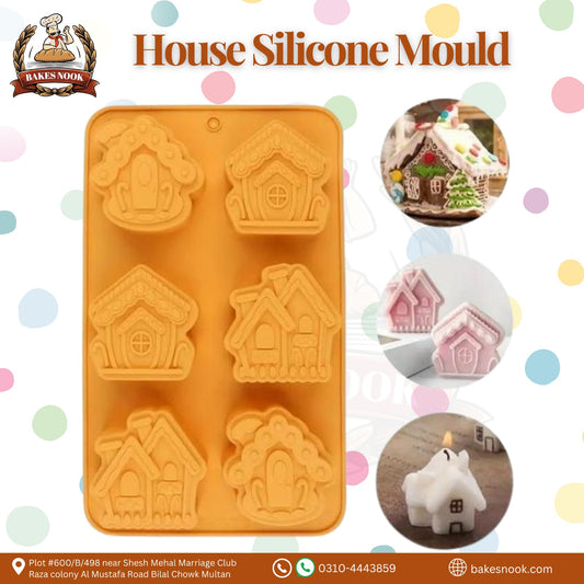 Silicone House Mould by BakesNook