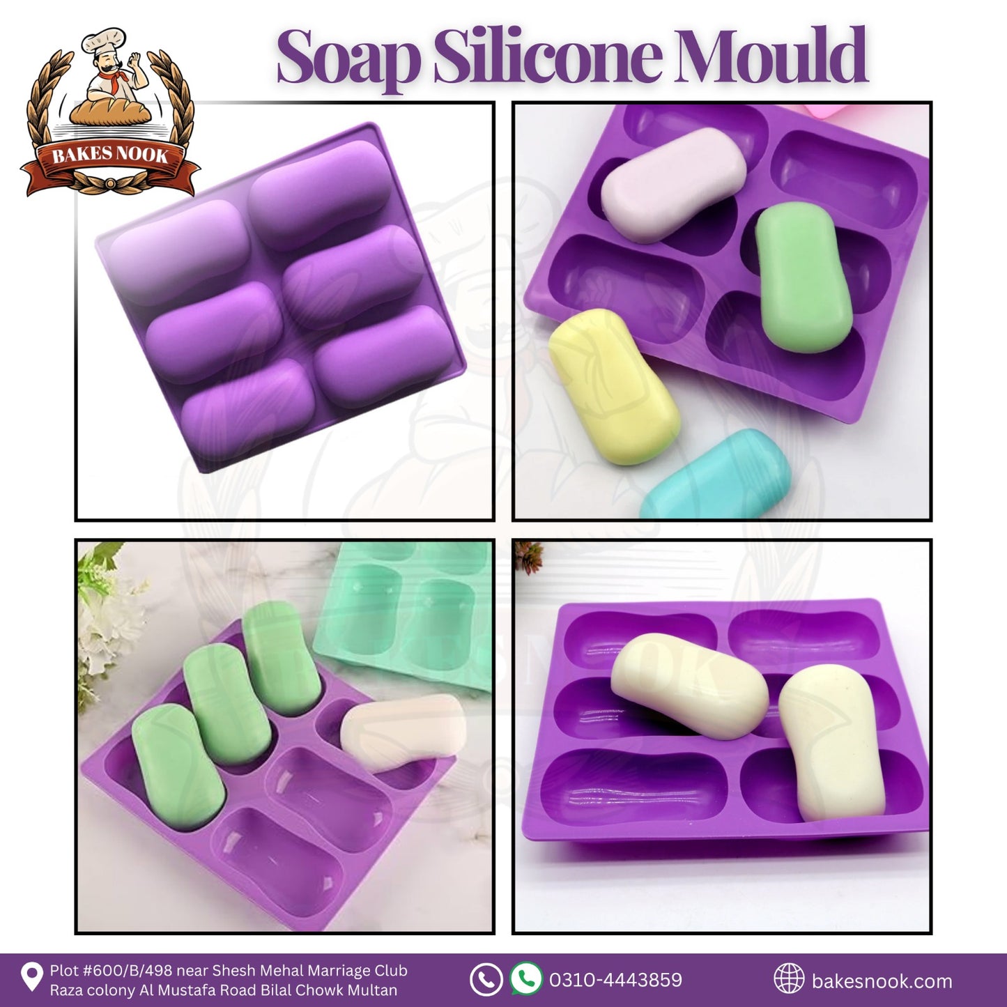 Silicone Soap Mould by BakesNook