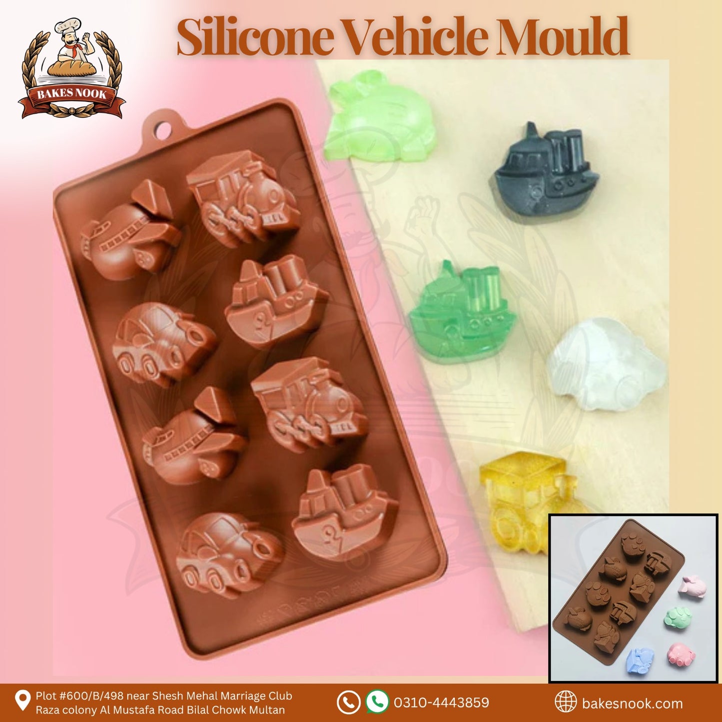 Silicone Vehicle Mould by BakesNook