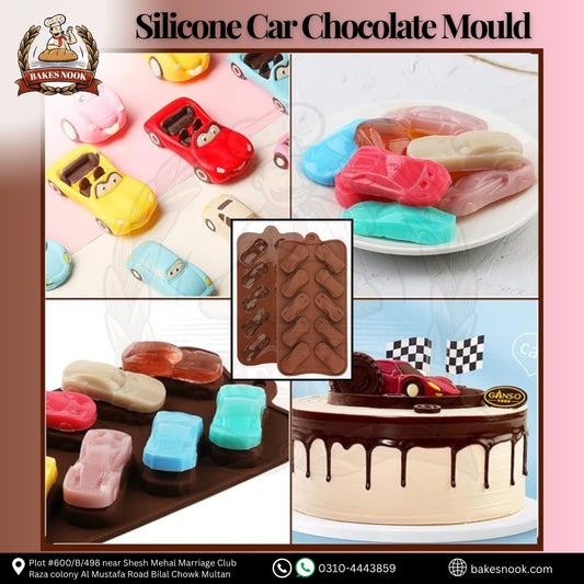 Silicone Car Chocolate Mould by BakesNook