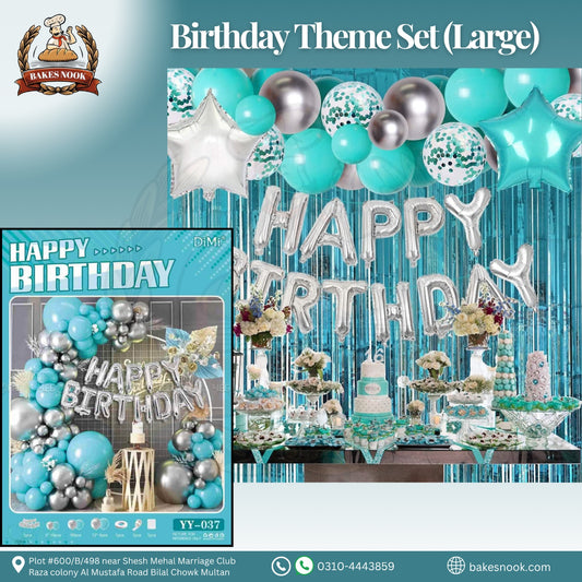 Birthday Theme Set (Large) by BakesNook 🎉