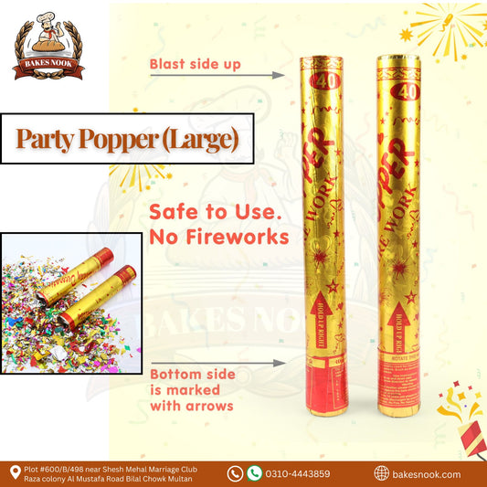Party Popper (Large) by BakesNook 🎊