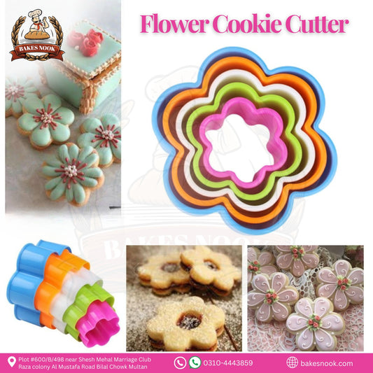 Flower Cookie Cutter by BakesNook 🌸🍪