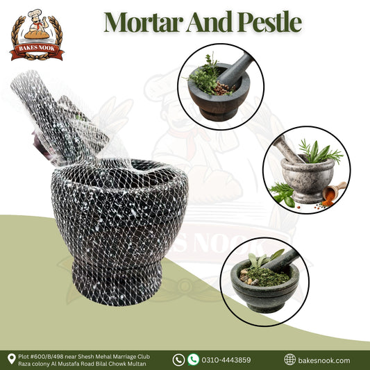 Mortar & Pestle Set by BakesNook 🥣🌿