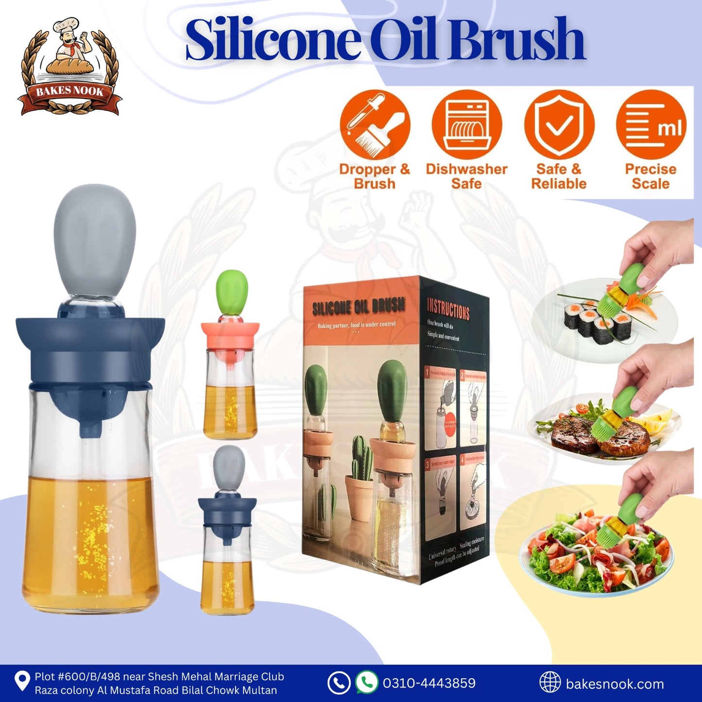 Silicone Oil Brush by BakesNook 🍞🖌️