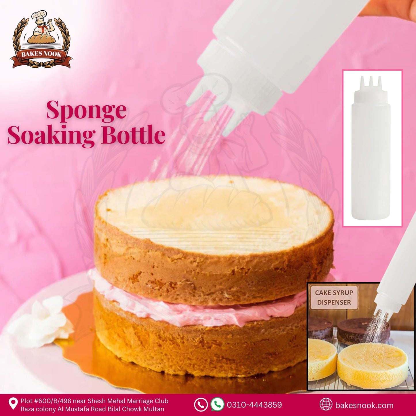 Sponge Baking Bottle by BakesNook 🧁