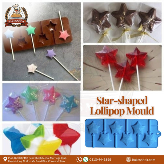 Star Shaped Lollipop Mould by BakesNook ⭐