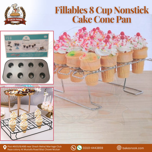 Fillables 8 Cup Non-Stick Cupcone by BakesNook 🧁🎉