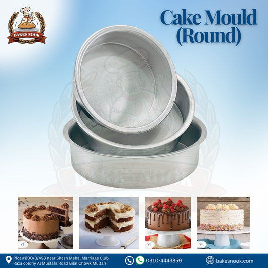 Round Shape Cake Mould by BakesNook 🎂👌