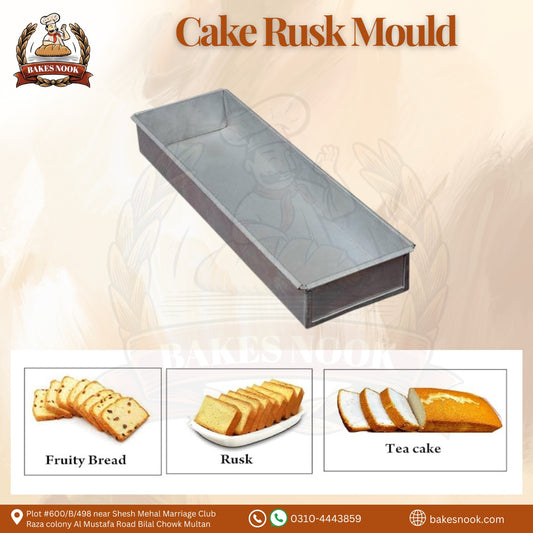 Cake Rusk Mould by BakesNook 🍪☕