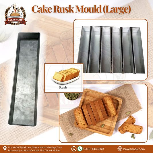 Cake Rusk Mould Large by BakesNook 🍪☕