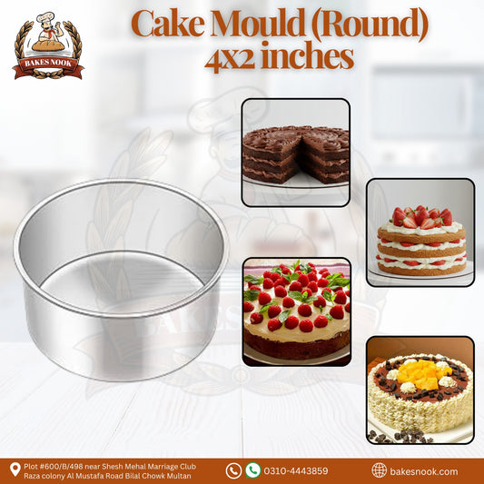 Cake Mould (Round) 4X2 by BakesNook 🎉🍰