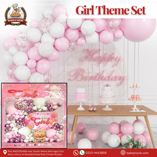 Girl Theme Set by BakesNook 🎀🎂