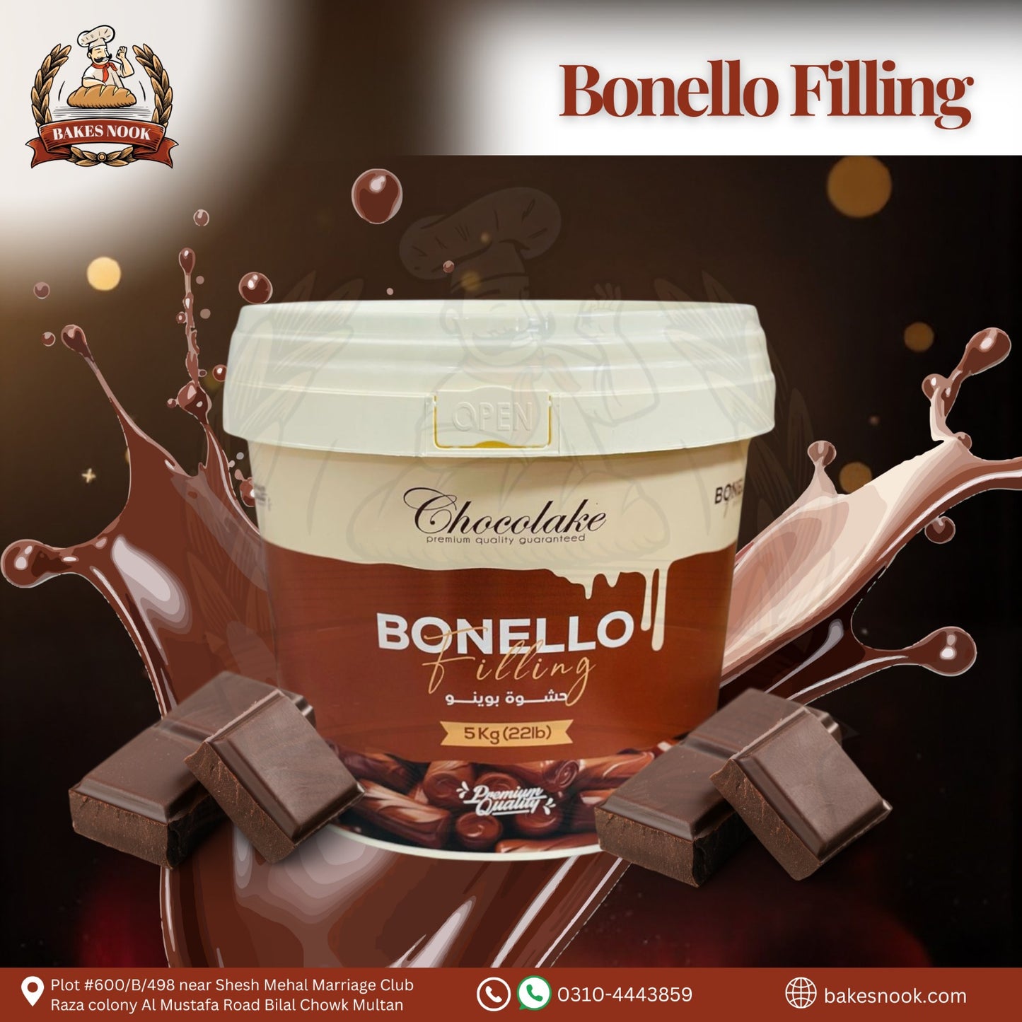Bonello Filling by BakesNook 🍫✨