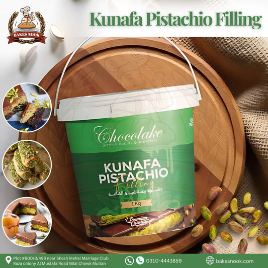 Kunafa Pistachio Filling by BakesNook 🌿🥮