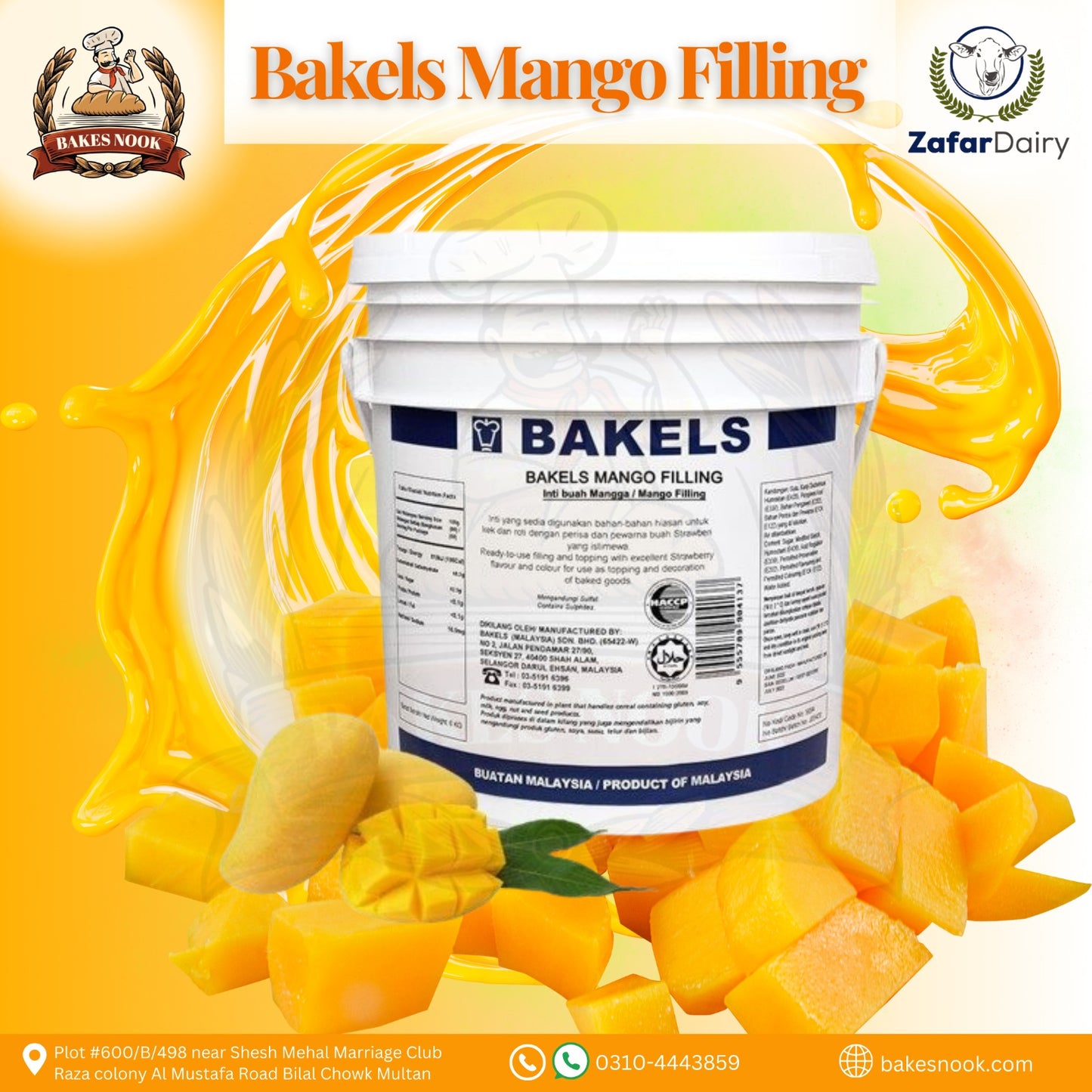 Bakels Mango Filling by BakesNook 🥭☀️