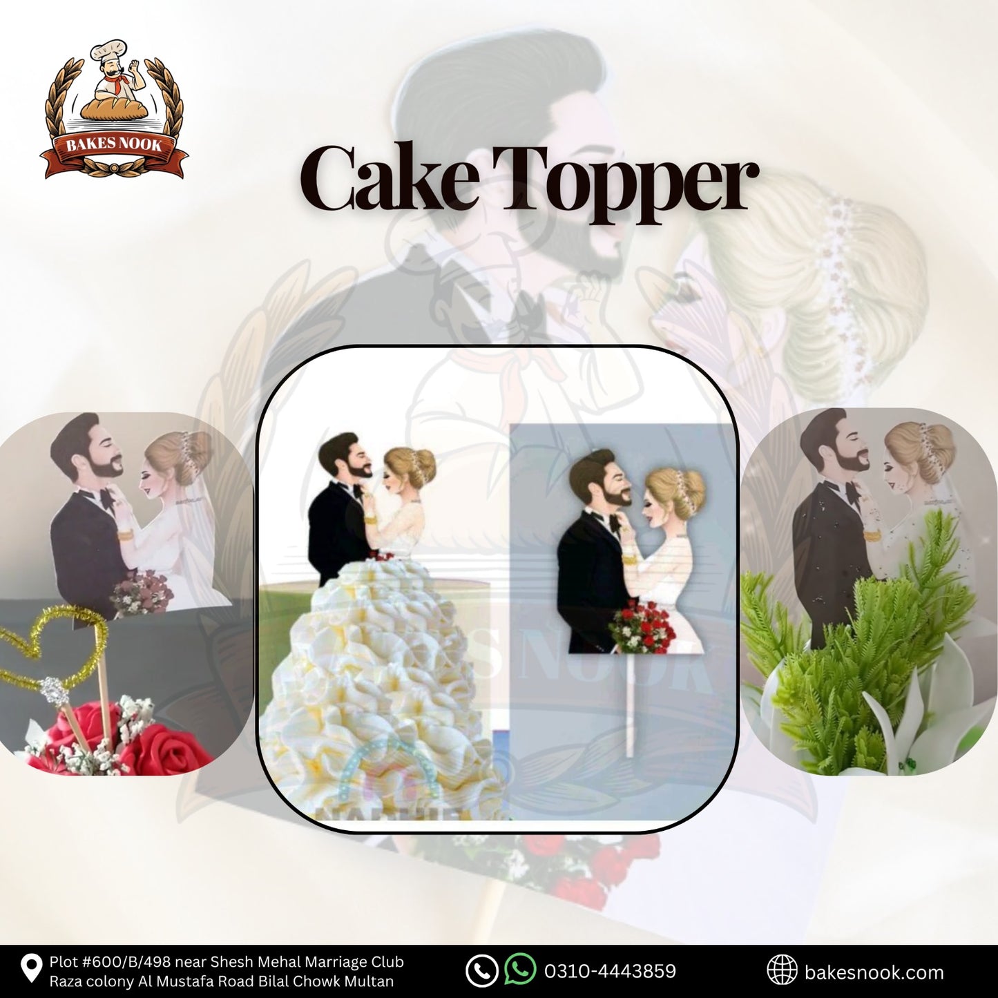 COUPLE CAKE TOOPER