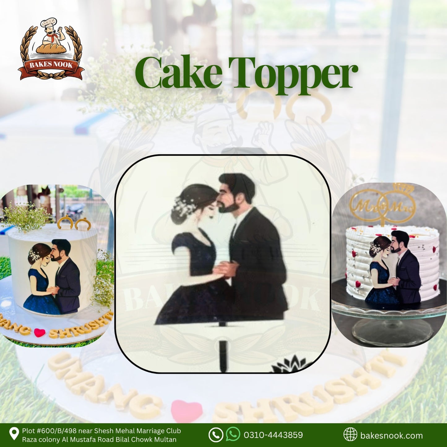 COUPLE CAKE TOOPER