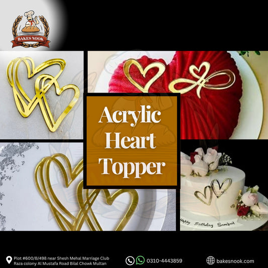 HEART CAKE TAG 5 PCS